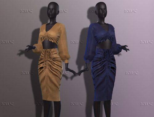 Ruched Skirt [SET] DO246
