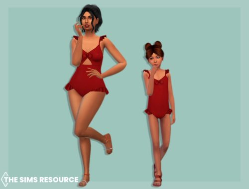 Ruffle one-piece swimsuit Child