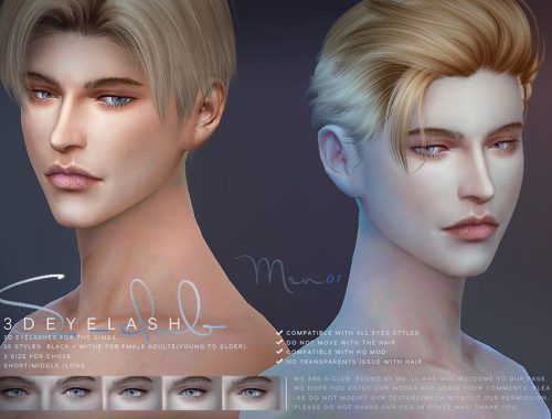 S-Club ts4 3D EYELASHES I M V1