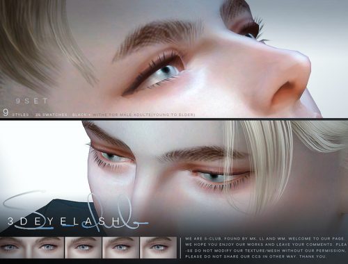 S-Club ts4 3D EYELASHES I M V1