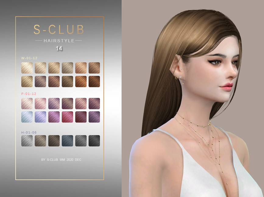 S-Club ts4 WM Hair 202014 - The Sims 4 Catalog