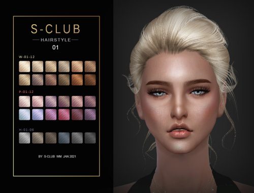 S-Club ts4 WM Hair 202101