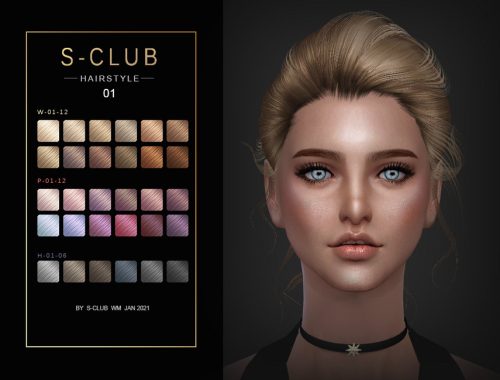 S-Club ts4 WM Hair 202101