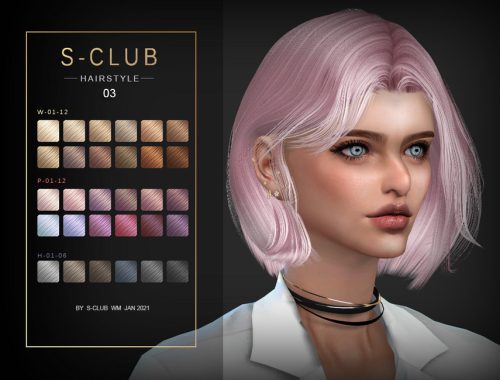 S-Club ts4 WM Hair 202103