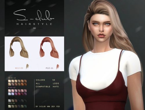 S-Club ts4 WM Hair 202104