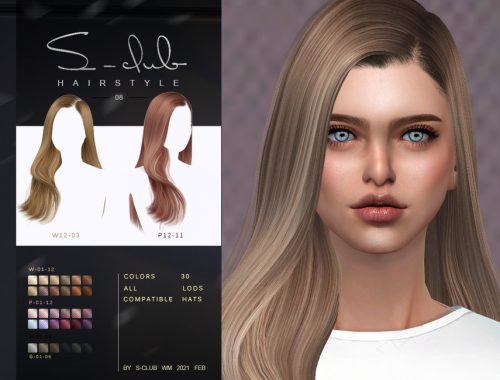 S-Club ts4 WM Hair 202108