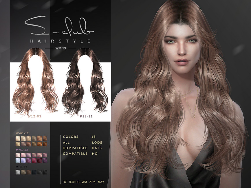 S-Club ts4 WM Hair 202119 - The Sims 4 Catalog