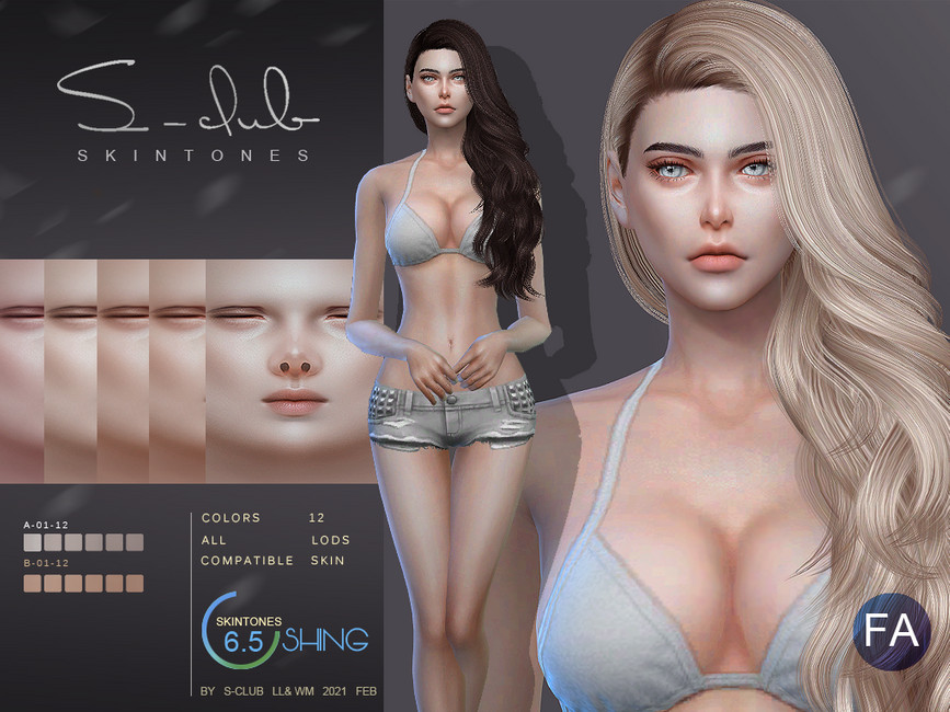 S Club Ts4 Wmll Shing65 Skintones Fa The Sims 4 Catalog