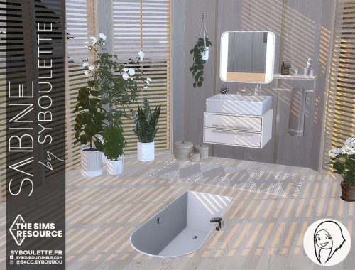 Sabine bathroom set - Part 1: Furnitures