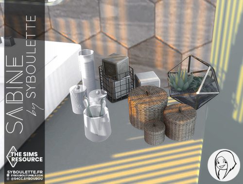 Sabine bathroom set - Part 1: Furnitures