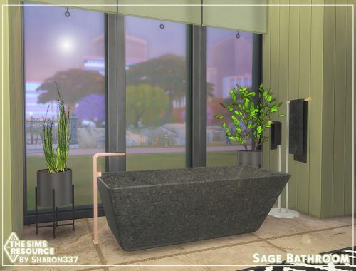 Sage Bathroom - TSR CC Only