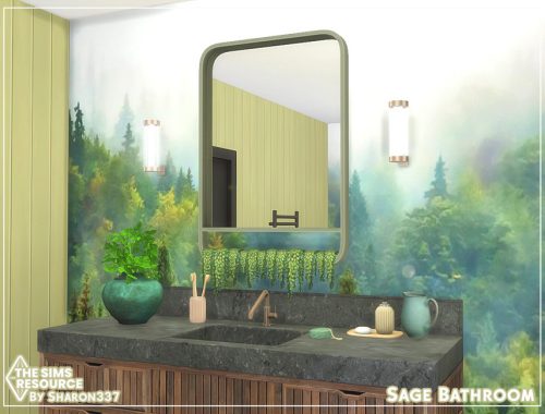 Sage Bathroom - TSR CC Only