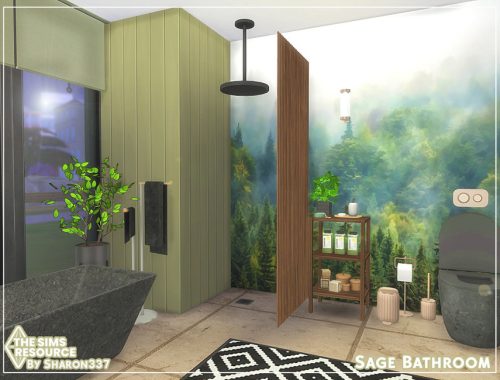 Sage Bathroom - TSR CC Only