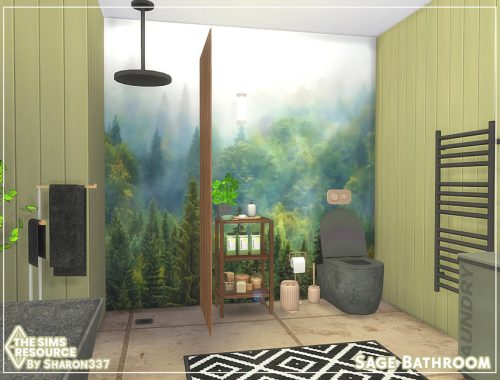 Sage Bathroom - TSR CC Only