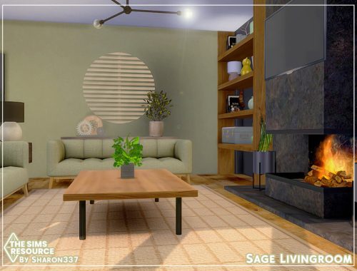 Sage Livingroom - TSR CC Only