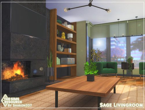 Sage Livingroom - TSR CC Only