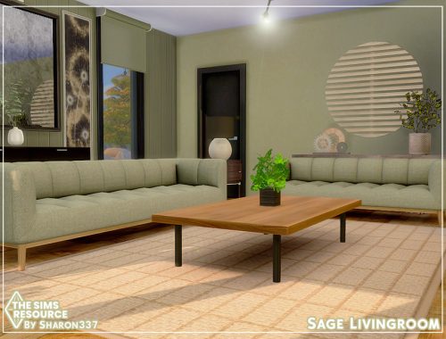 Sage Livingroom - TSR CC Only
