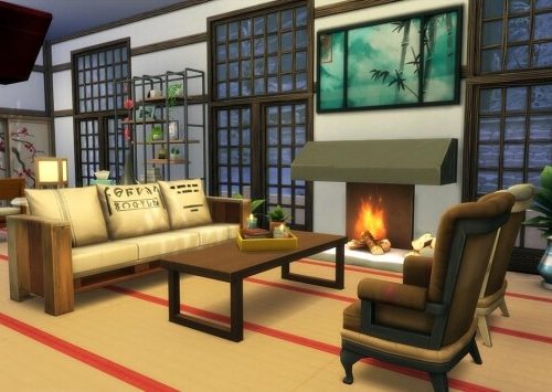 Sakura, cherry blossom house by Reverlautre at L’UniverSims