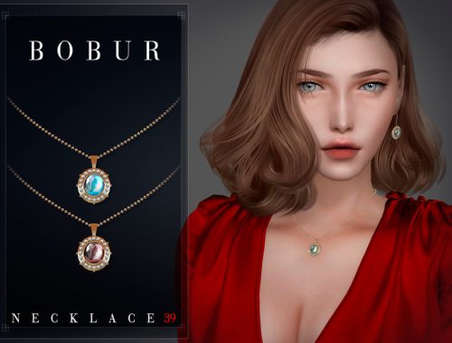 Sapphire necklace with pearls