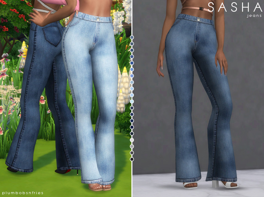 SASHA | jeans - The Sims 4 Catalog
