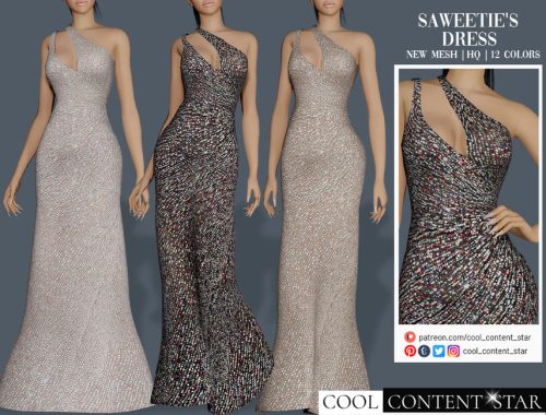 Saweetie's Sparkly Gown (patreon)