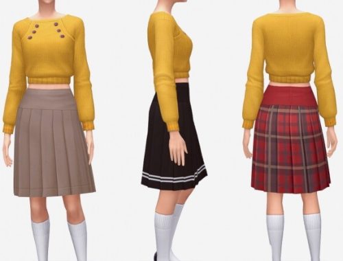 School Uniform Skirt by Lumikello