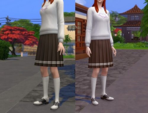 School Uniform Skirt by Lumikello