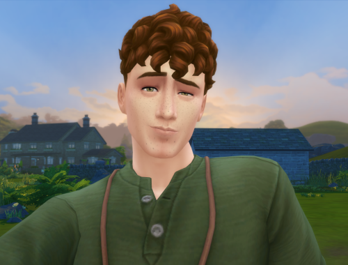 Simon Greene - Freckled lad dreaming of the countryside (no CC, no mods, no sliders)