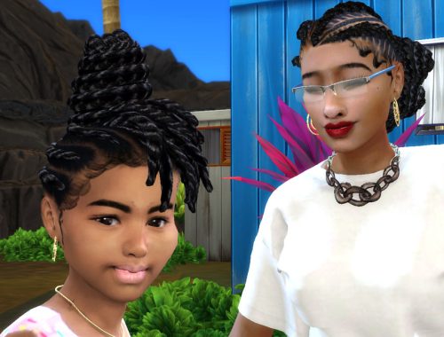 Sengalese Bun Flat Twist ~ Child
