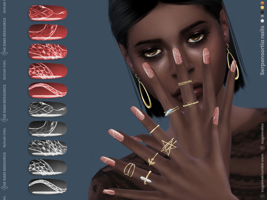 Serpensortia nails - The Sims 4 Catalog