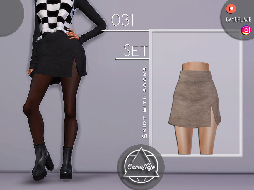 SET 031 - Skirt with Socks - The Sims 4 Catalog