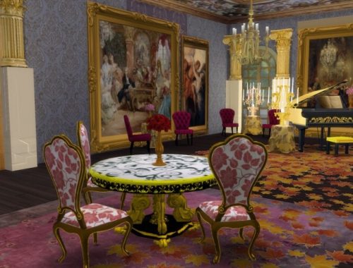 Set Gilded Table & ArmChair at Anna Quinn Stories