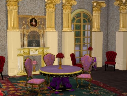 Set Gilded Table & ArmChair at Anna Quinn Stories