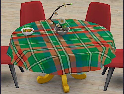 Set Tablecloth Mary at CappusSims4You