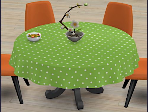 Set Tablecloth Mary at CappusSims4You