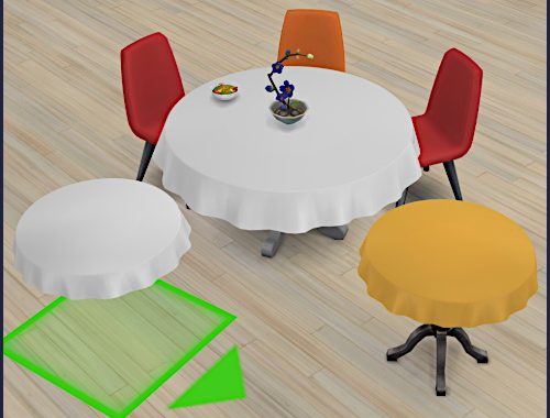 Set Tablecloth Mary at CappusSims4You