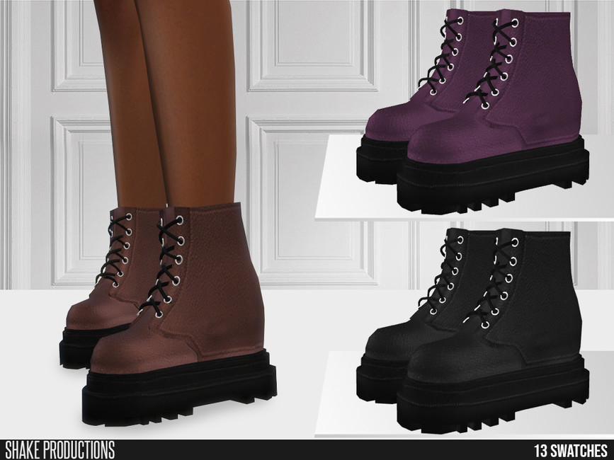 ShakeProductions 676 - Leather Boots - The Sims 4 Catalog