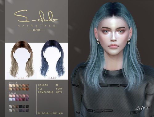 Shawl hairstyle (Gia)  by S-Club