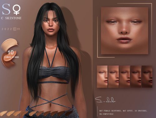 Shine colorful female skintone by S-CLUB
