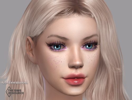 Shiny freckles (skin detail)