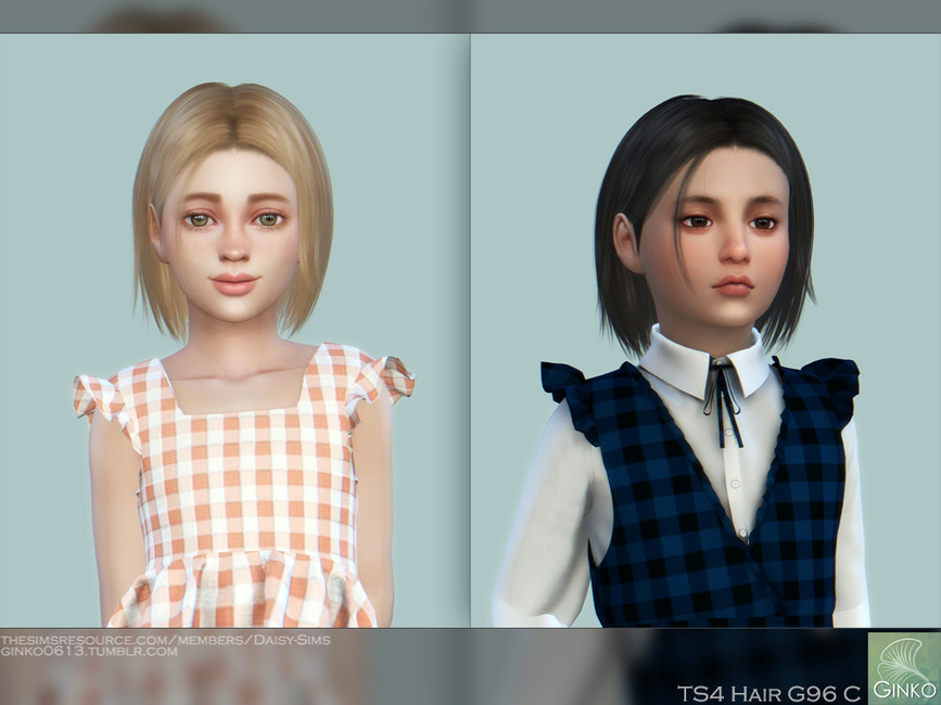 Short Bob Hairstyle for Children - G96C - The Sims 4 Catalog