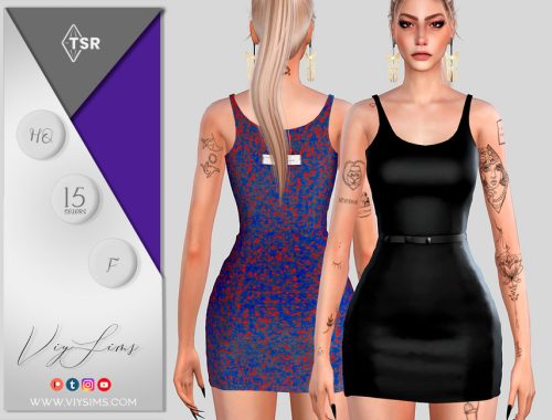 Short Dress [1] - FEMALE [Abstract pattern]