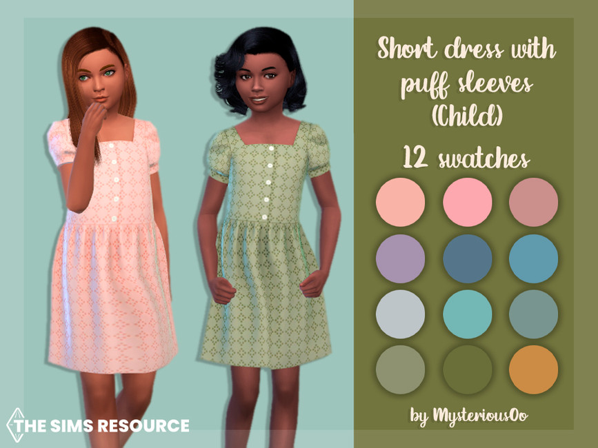 Short dress Child The Sims 4 Catalog