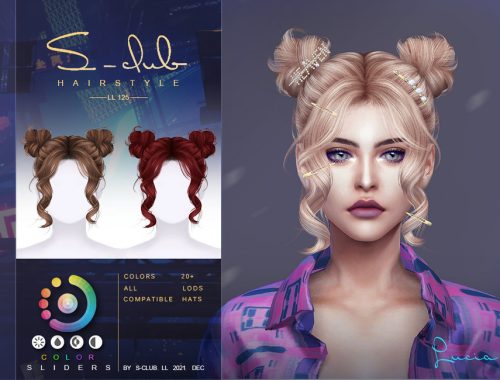 Short hair with double buns(Lucia) by S-Club