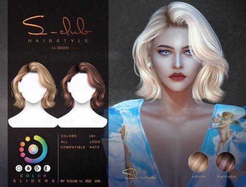 Short Highshine female hairstyle (Shane) by S-CLUB