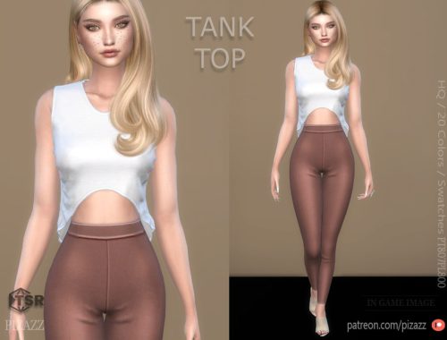 Short Sleeve U-shape Tank