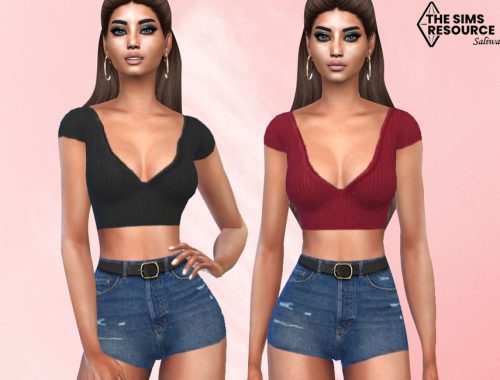 Shorts Outfit With Crop Top