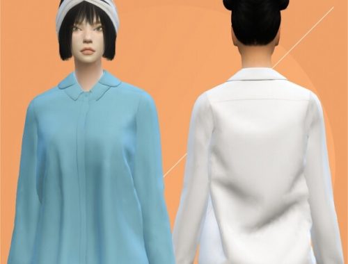 Shushu Tong Double Collar Blouse at Charonlee