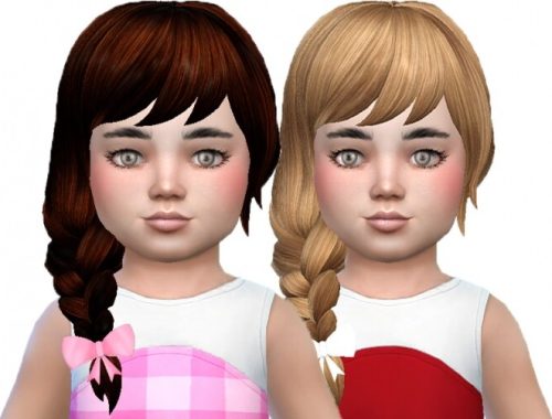 Side braid for toddlers converted at Trudie55
