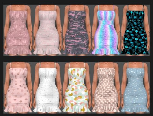 Sifix Dress Recolors Part 2 at Annett’s Sims 4 Welt